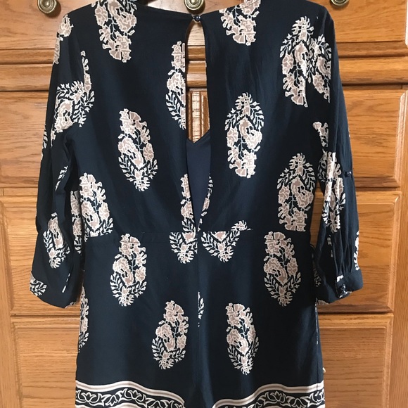 😍Xtaren | Navy Floral Romper - Picture 6 of 12